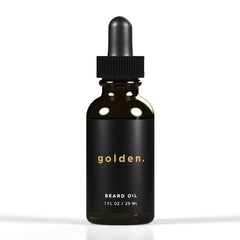 Golden Grooming Beard Oil & Balm Bundle for Men – Natural Growth Kit with Shea Butter – Tame Moisturize & Style Your Beard - Beard Oil 1 Oz